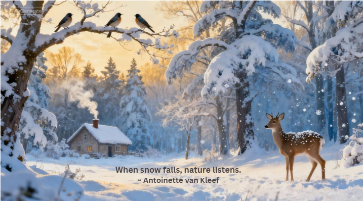 Nature’s Peace: Observing Winter Wildlife in the Snow